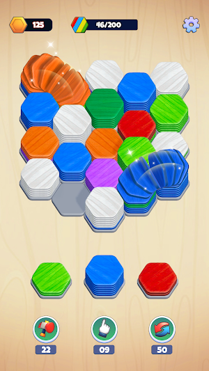 Wooden Hexa Sort Screenshot 1