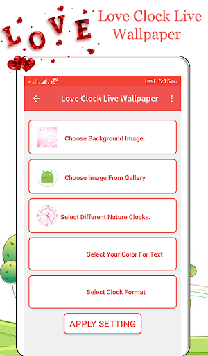 Love Clock Live Wallpaper Screenshot 0