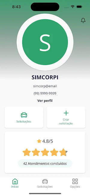SIMCORPI - Solicitações Screenshot 2