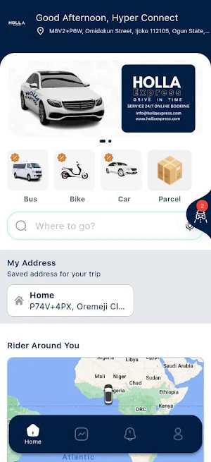 HollaExpress Screenshot 1