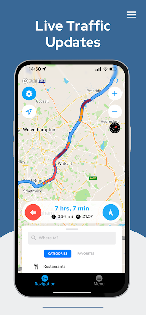 RouteLed Navigation Screenshot 2