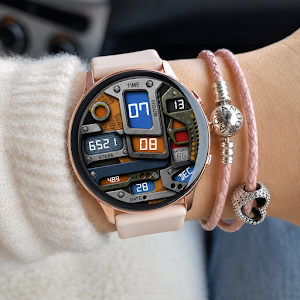 Steel Gear Digital Watch Face Screenshot 3