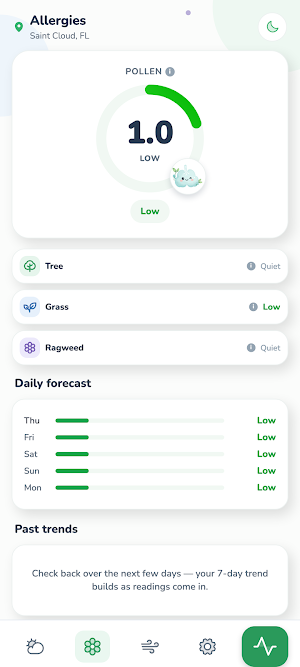 SafeInhale: Air, Pollen & Flu Screenshot 2