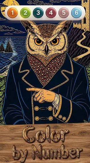 Owl Color by Number Screenshot 3