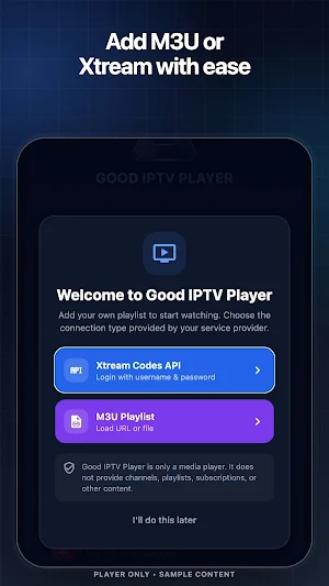 Good IPTV Player: M3U Screenshot 1