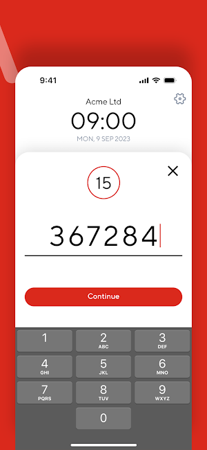 Adecco MyTime Station Screenshot 1