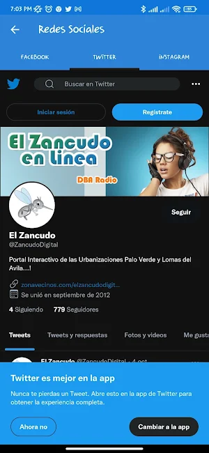 El Zancudo en Línea Screenshot 3
