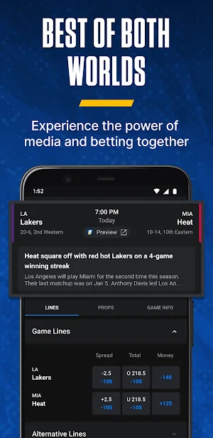 theScore Bet: Sports Bettin‪g Screenshot 1