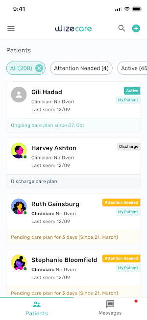 Wizecare Clinician Screenshot 0
