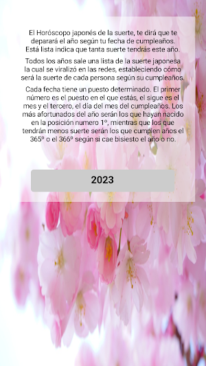 Lista japonesa de la suerte Screenshot 1