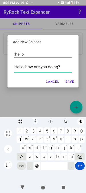 AutoPhrase Text Expander Screenshot 3