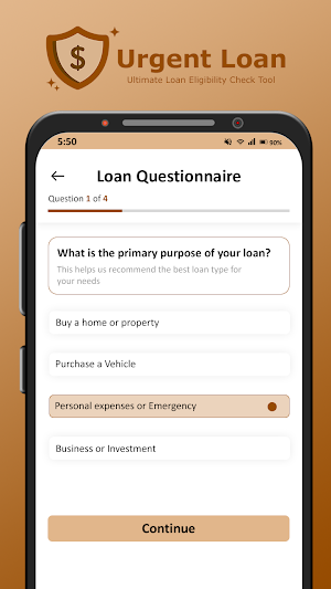 UrgentLoan : Eligibility Check Screenshot 1