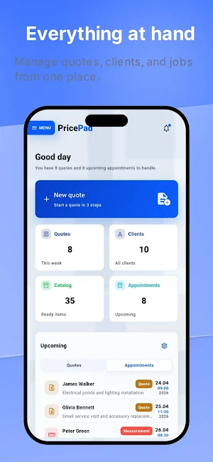 PricePad: Quote Maker Screenshot 3