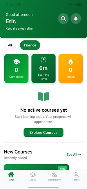 VGrowth - Learning Platform Screenshot 0