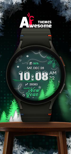 Timeburst - digital watch face Screenshot 0