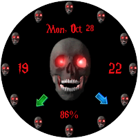 Animated Halloween Skull
