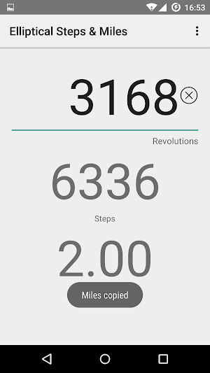 Elliptical Steps & Miles Screenshot 3