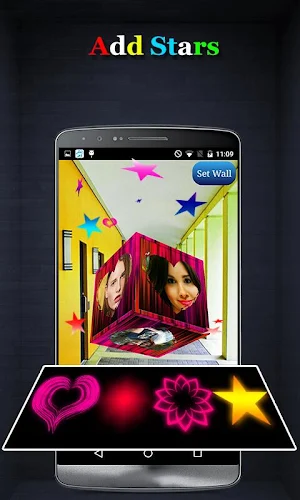 3D Cube Live Wallpaper Photo Editor Screenshot 3