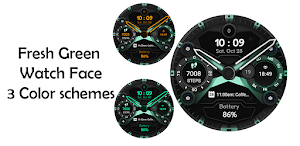 Fresh Green Watch Face Screenshot 0