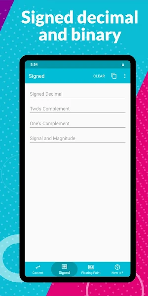 Base Converter Free - Floating Point and Signal Screenshot 1