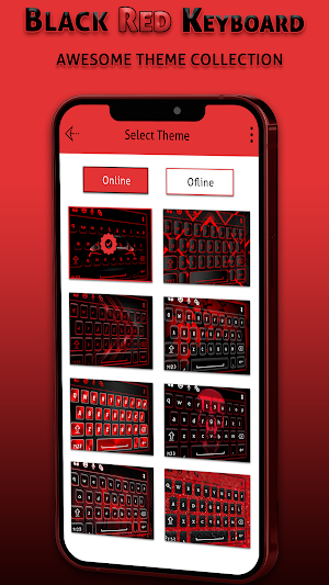 Black Red Keyboard Screenshot 2