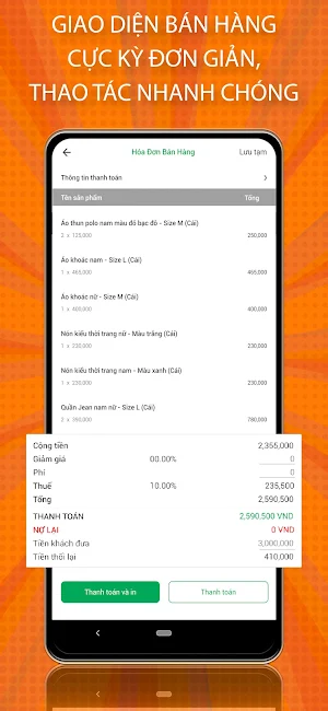 Quản lý bán hàng Viethas Screenshot 2