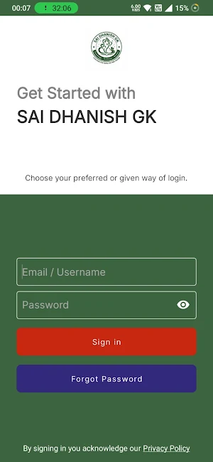 SAI DHANISH GK Screenshot 3