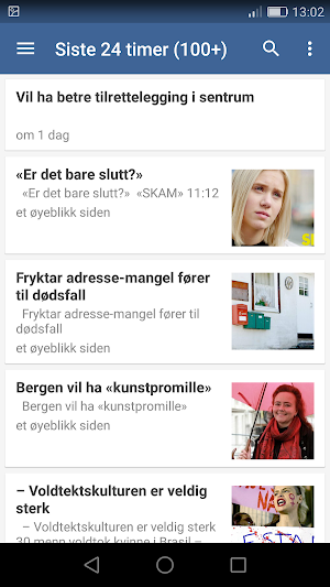 Norske nyheter Screenshot 1
