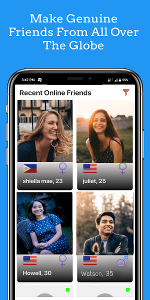 Meet Foreign People And Make Friends - Friendzz Screenshot 3