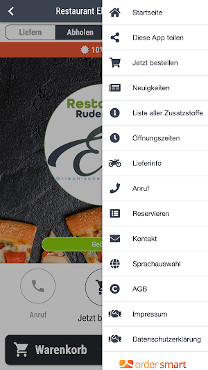 Restaurant Elia Rudersberg Screenshot 2