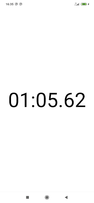 One Touch Stopwatch Screenshot 2