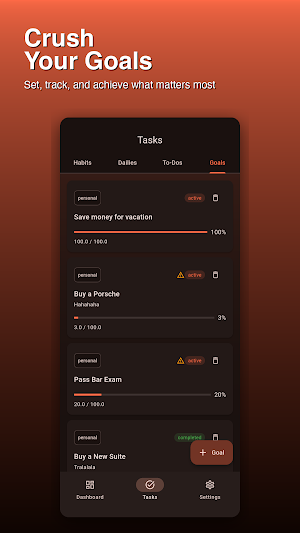 QuestLog: Habit & Goal Tracker Screenshot 3