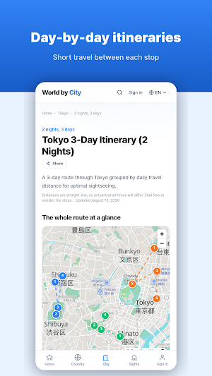 Trip Planner - World by City Screenshot 3