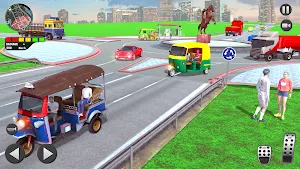TukTuk Auto Rickshaw Taxi Game Screenshot 2