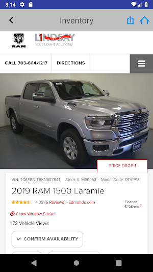 Lindsay Chrysler Dodge Jeep Screenshot 3