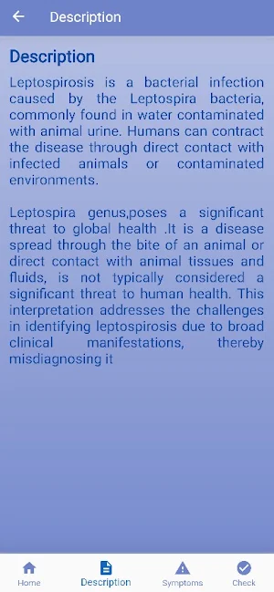 Lepto Check Screenshot 3