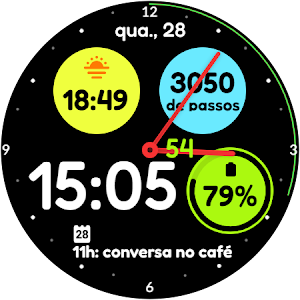 Circle Panel Watch Face Screenshot 1