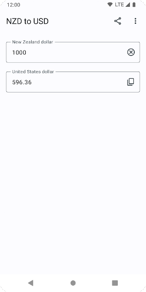 NZD to USD Screenshot 0