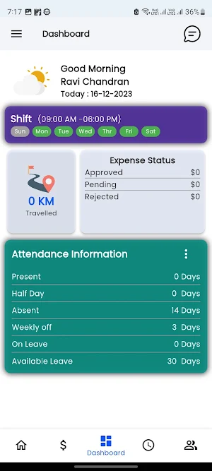 My Field Team - Employee Screenshot 2