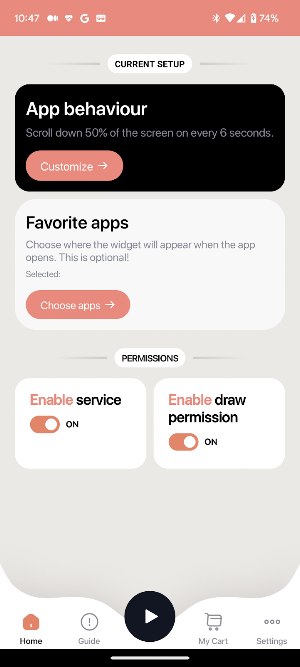Easy Auto Scroll Up & Down Screenshot 0