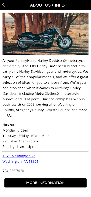 Steel City Harley-Davidson Screenshot 1
