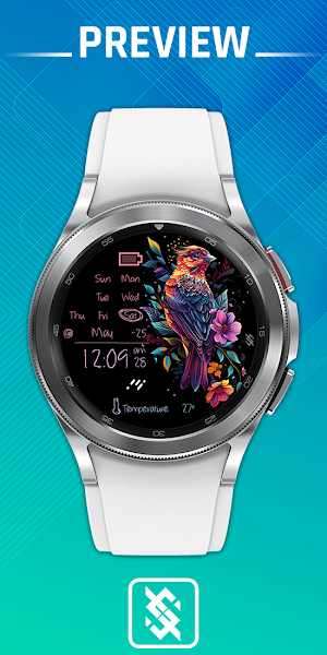 BFF60 - Neon Art Fantasy Bird Screenshot 0