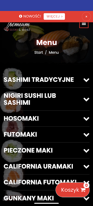 Premium Sushi & More Screenshot 0