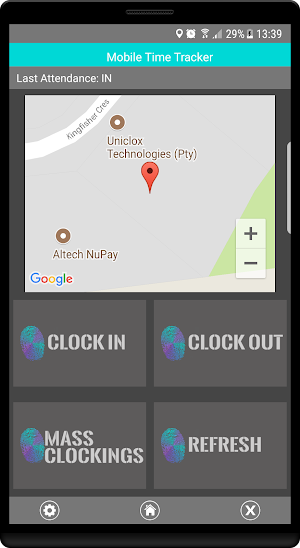 Mobile Time Tracker Screenshot 1