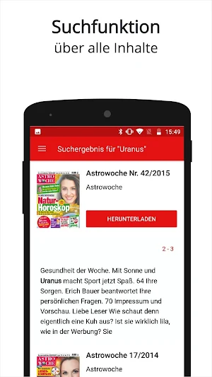 Astrowoche ePaper Screenshot 2