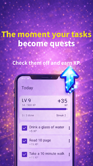 Daily XP Todo: Level Up Tasks Screenshot 0