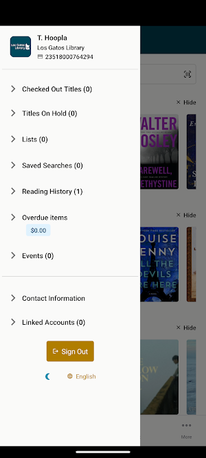 Los Gatos Library Screenshot 1