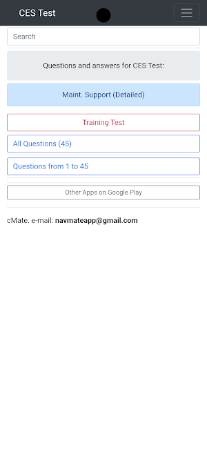 Maint. Support Detailed CES Screenshot 0