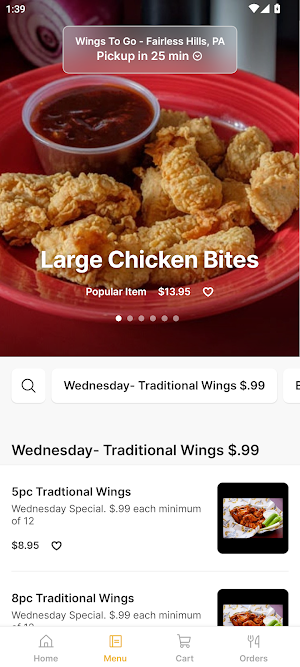 Wings To Go Screenshot 1