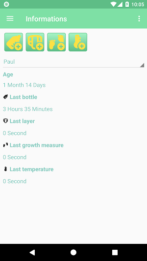 MesureBib - Baby diary (Bottles, diapers and more) Screenshot 2